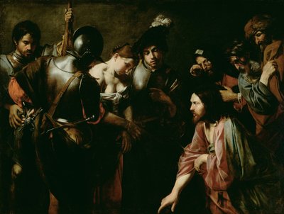 キリストと姦婦 作： Valentin de Boulogne